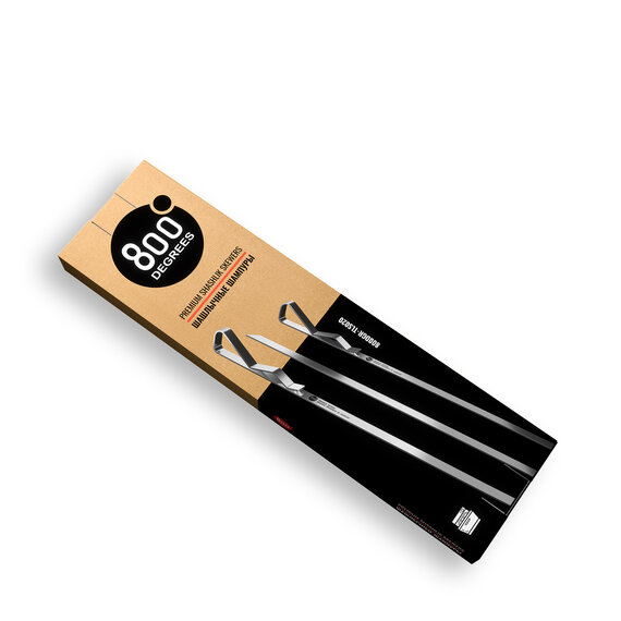 Шампуры для шашлыка 800 Degrees Shashlik Skewers (6 шт)