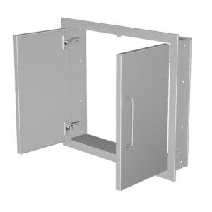 Дверь двойная встраиваемая в нишу