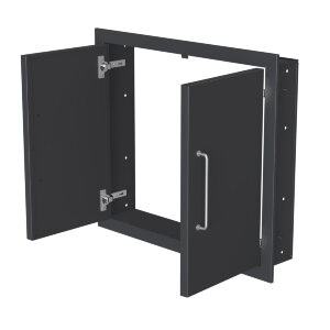 Дверь двойная встраиваемая в нишу