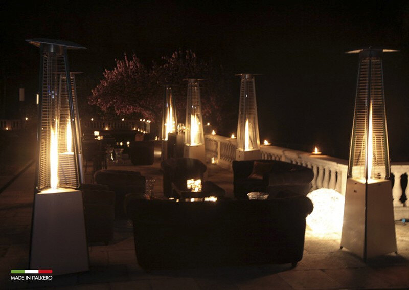 Уличный обогреватель Italkero Falo с ручным управлением серебристый