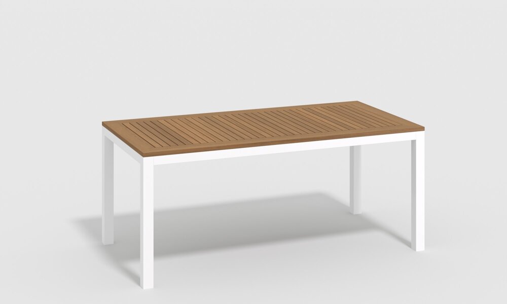 Обеденная группа Gardenini Bella со стульями Calma S белый/бежевый 180 x 90