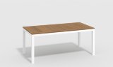 Обеденная группа Gardenini Bella со стульями Calma S белый/бежевый 180 x 90