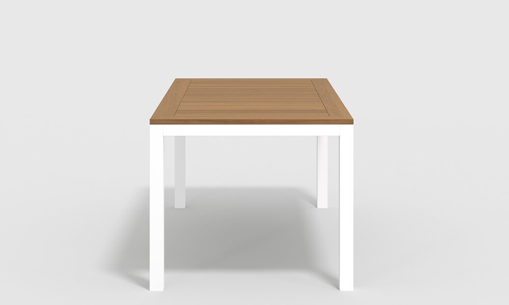 Обеденная группа Gardenini Bella со стульями Calma S белый/бежевый 180 x 90