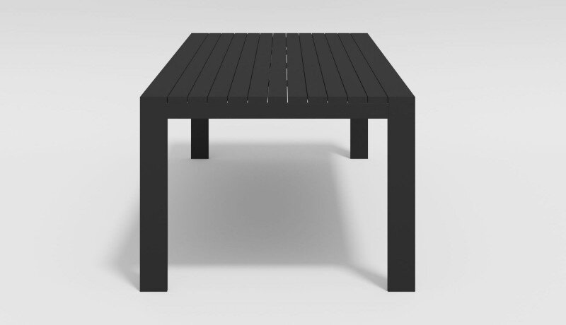 Обеденная группа Gardenini Malia со стульями Voglie темно-серый/черный 220 x 105