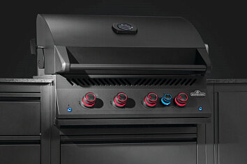 Газовый гриль Napoleon BIG-32 встраиваемый матовый черный