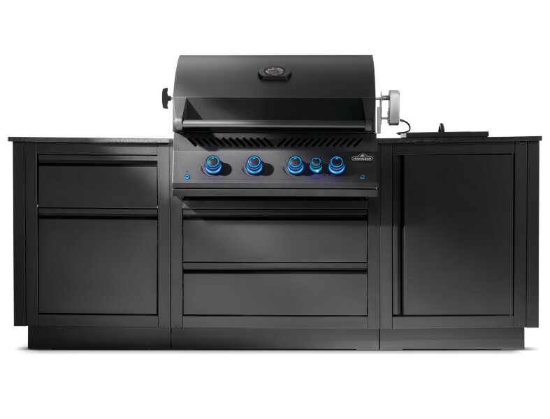 Газовый гриль Napoleon BIG-32 встраиваемый матовый черный