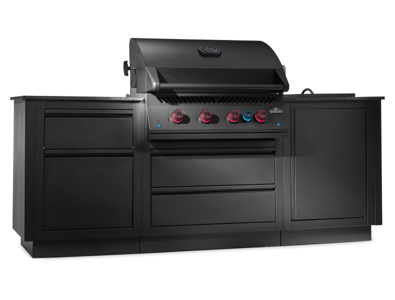 Газовый гриль Napoleon BIG-32 встраиваемый матовый черный