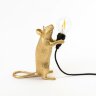 Seletti Настольная лампа Mouse Lamp Standing GOLD USB