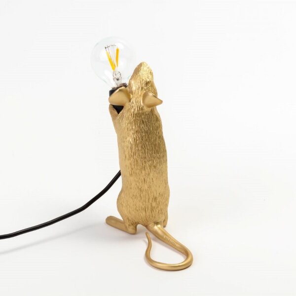 Seletti Настольная лампа Mouse Lamp Standing GOLD USB
