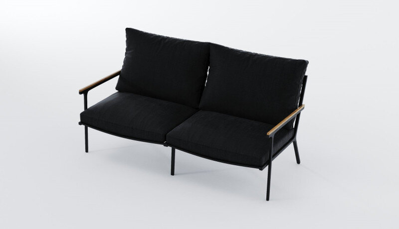 Лаунж зона Gardenini Calma темно-серый/черный