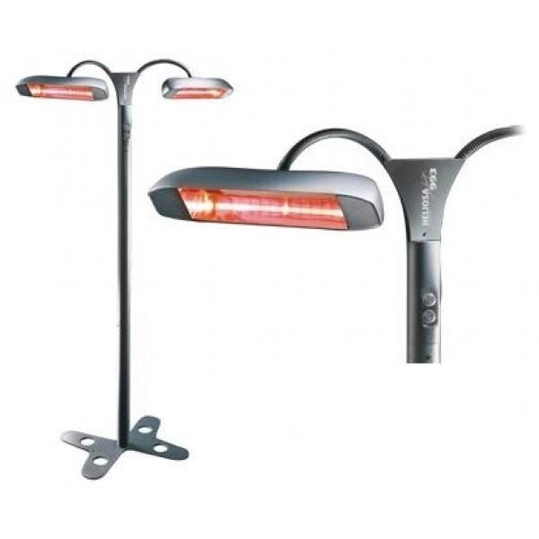 Уличный электрический обогреватель Heliosa 993 (стойка плечи с гибкими держателями) черный