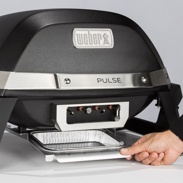 Электрический гриль Weber PULSE 1000 черный с тележкой