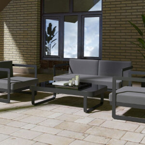 Лаунж зона Gardenini Villino темно-серый/антрацит