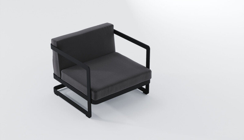 Лаунж зона Gardenini Villino темно-серый/антрацит