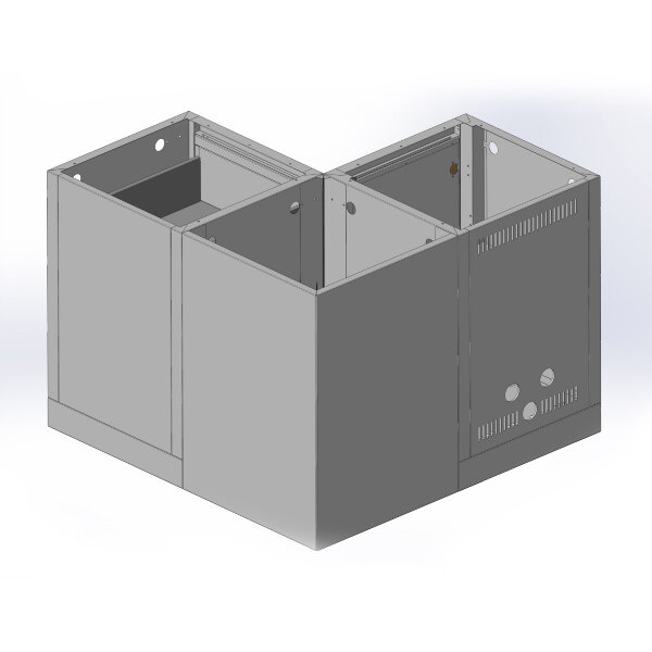 Соединительные панели и уголки для перехода на угол 90°
