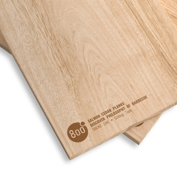 Доски для копчения рыбы 800 Degrees Salmon Cedar Porcion Planks кедровые (2 шт)