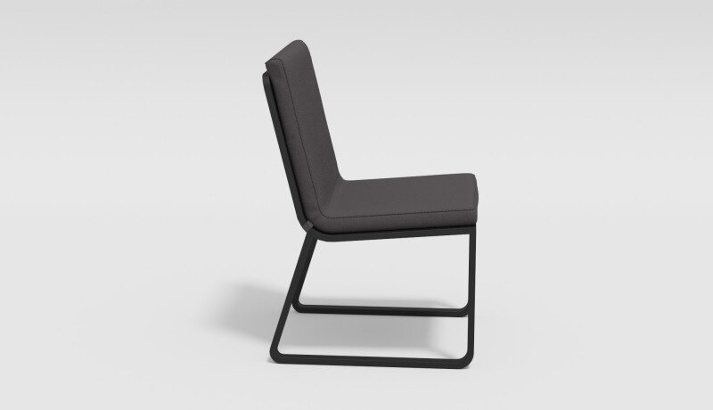 Обеденная группа Gardenini Bella со стульями Voglie темно-серый/антрацит 200 x 100