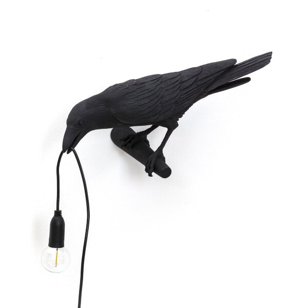 Seletti Настенный светильник Bird Looking Left Black