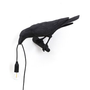 Seletti Настенный светильник Bird Looking Left Black