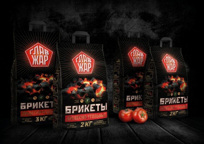 Угольные брикеты ГлавЖар 2 кг