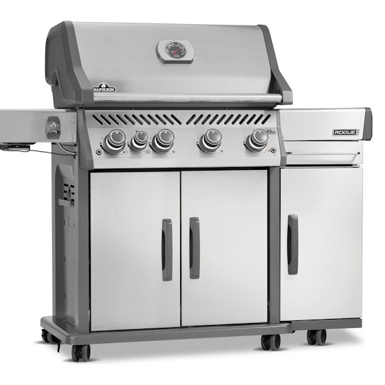 Тумба для грилей Napoleon Rogue для хранения аксессуаров нержавеющая сталь