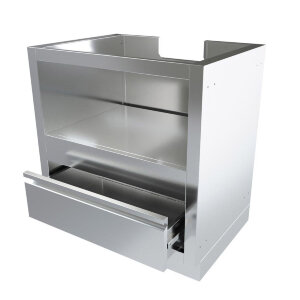 Тумба-основание для овальных керамических грилей с выдвижным ящиком