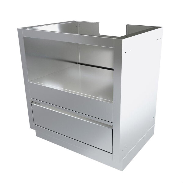 Тумба-основание для овальных керамических грилей с выдвижным ящиком