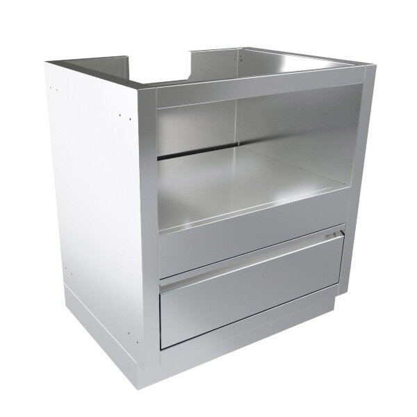 Тумба-основание для овальных керамических грилей с выдвижным ящиком