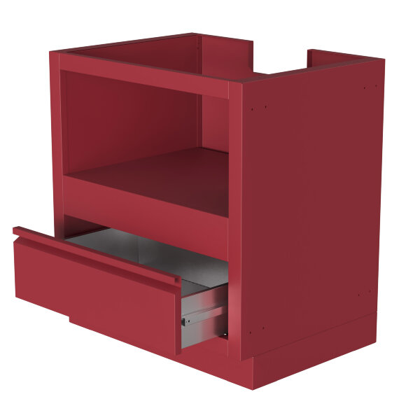 Тумба-основание для овальных керамических грилей с выдвижным ящиком
