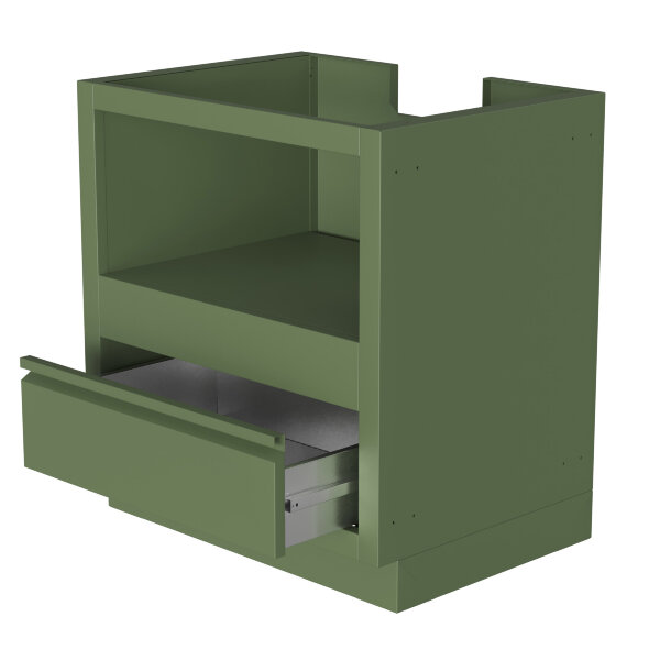 Тумба-основание для овальных керамических грилей с выдвижным ящиком