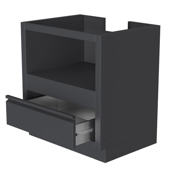 Тумба-основание для овальных керамических грилей с выдвижным ящиком