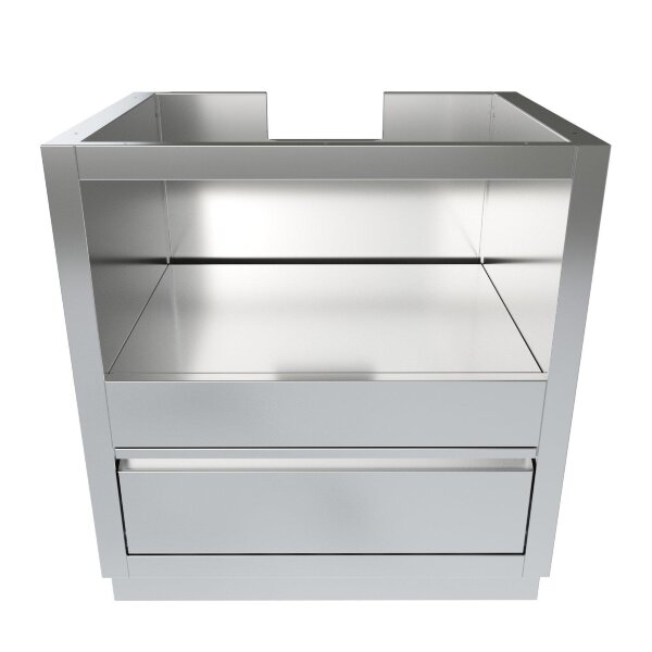 Тумба-основание для овальных керамических грилей с выдвижным ящиком