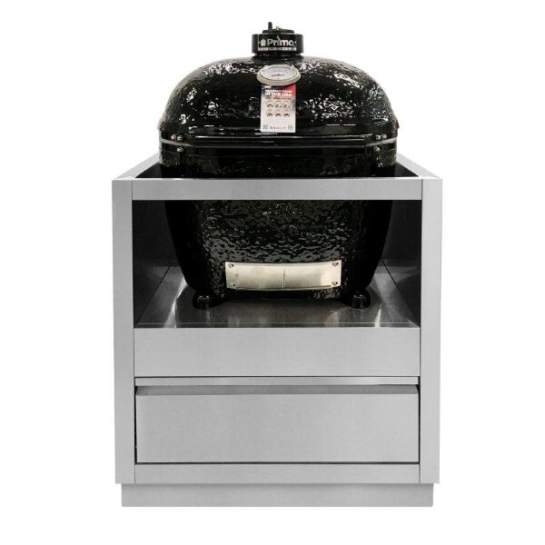 Тумба-основание для овальных керамических грилей с выдвижным ящиком