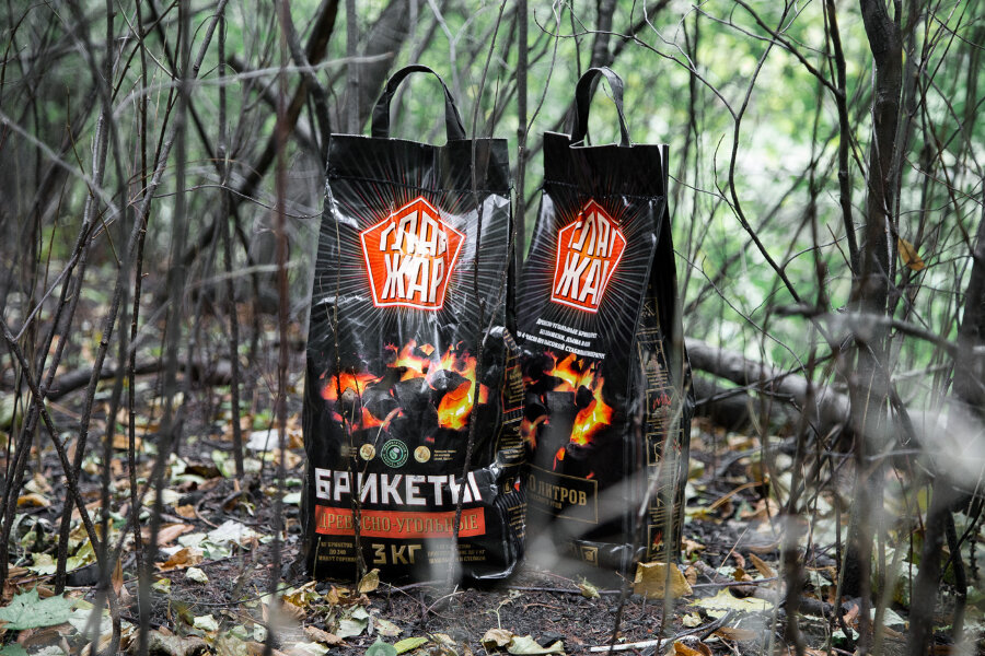 Угольные брикеты ГлавЖар 3 кг