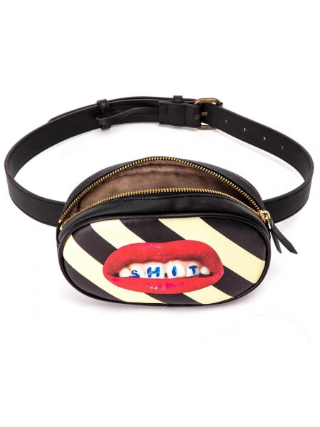 Seletti Поясная сумка Shit Striped