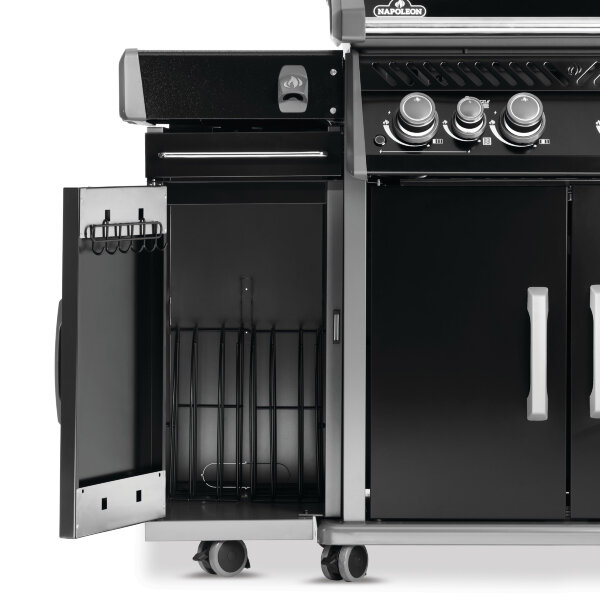 Тумба для грилей Napoleon Rogue для хранения аксессуаров черный