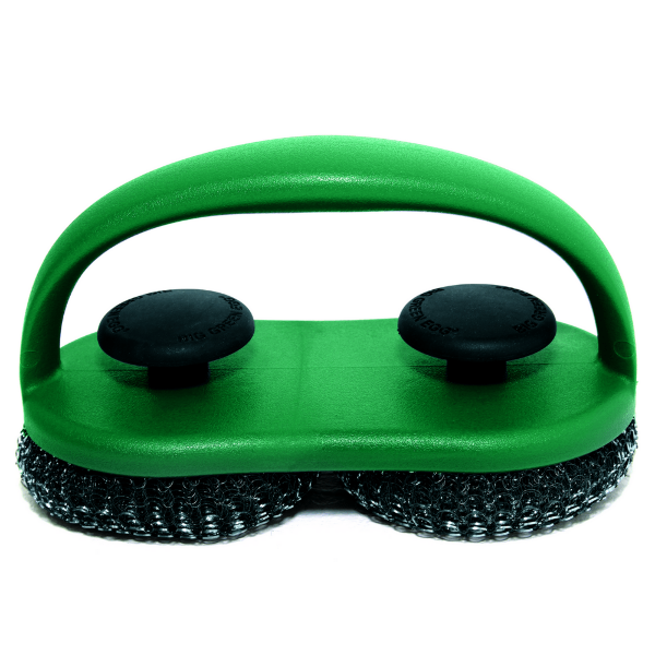 Щетка для чистки решетки и камня Big Green Egg двойная