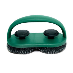 Щетка для чистки решетки и камня Big Green Egg двойная