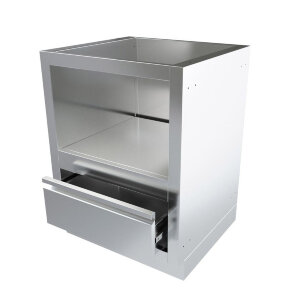 Тумба-основание для круглых керамических грилей с выдвижным ящиком