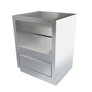 Тумба-основание для круглых керамических грилей с выдвижным ящиком