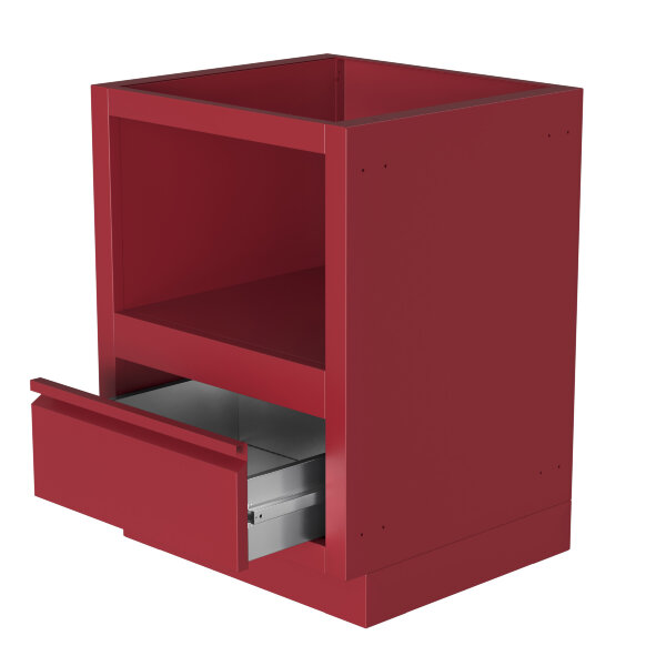 Тумба-основание для круглых керамических грилей с выдвижным ящиком