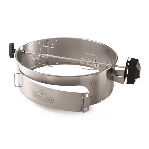 Вертел электрический Napoleon с 2-мя зажимами для угольных грилей