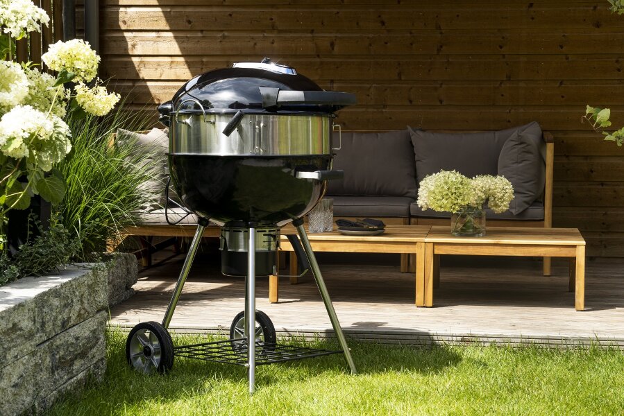 Вертел электрический Napoleon с 2-мя зажимами для угольных грилей