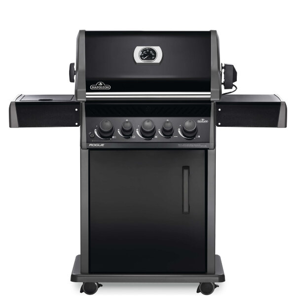 Газовый гриль Napoleon Rogue-425 RSB с конфоркой и вертелом черный