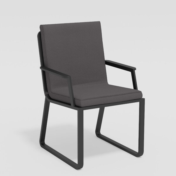 Стул Gardenini Voglie Armrest темно-серый/антрацит