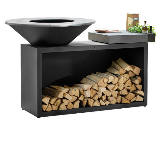 Дровяной гриль OFYR Island 100 Black светлая керамика