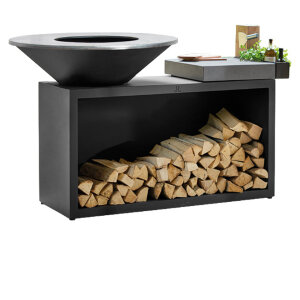 Дровяной гриль OFYR Island 100 Black светлая керамика