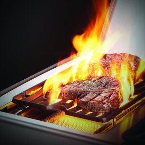 Газовый гриль Napoleon Rogue-425 SE с ИК горелкой и вертелом черный