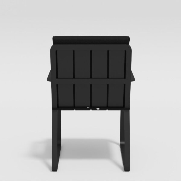 Стул Gardenini Voglie Armrest темно-серый/черный