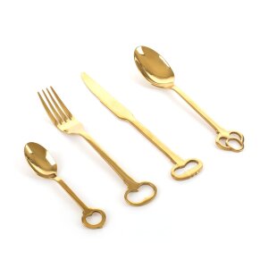Набор столовых приборов Seletti Keytlery Gold set of 6
